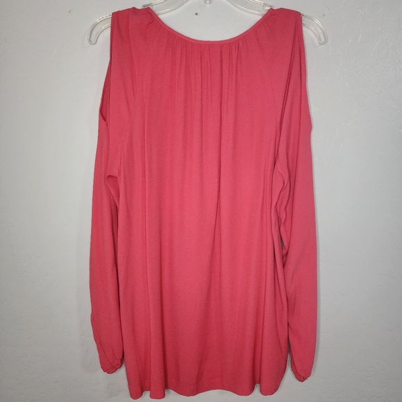 J Jill Bundle Terracotta Knit Top  Orange and Open Shoulder Top - Picture 3 of 14